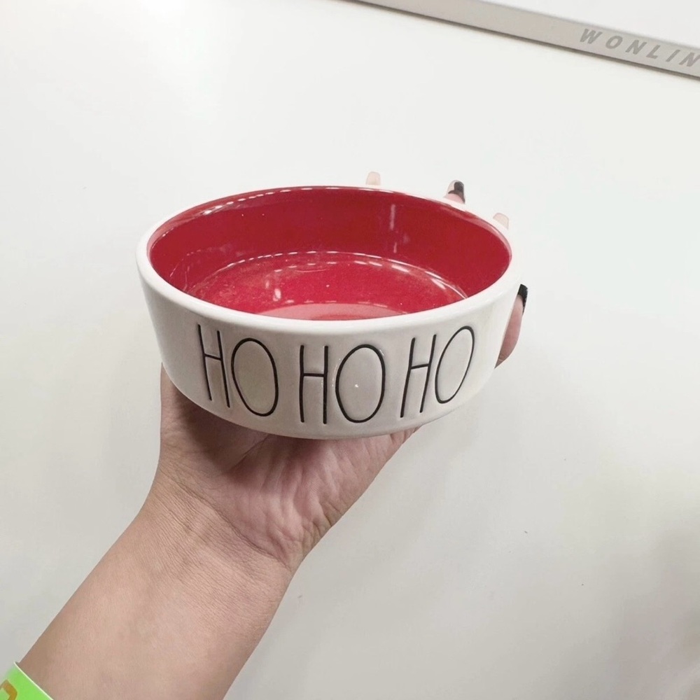 Rae Dunn “Ho Ho Ho” Pet Bowl